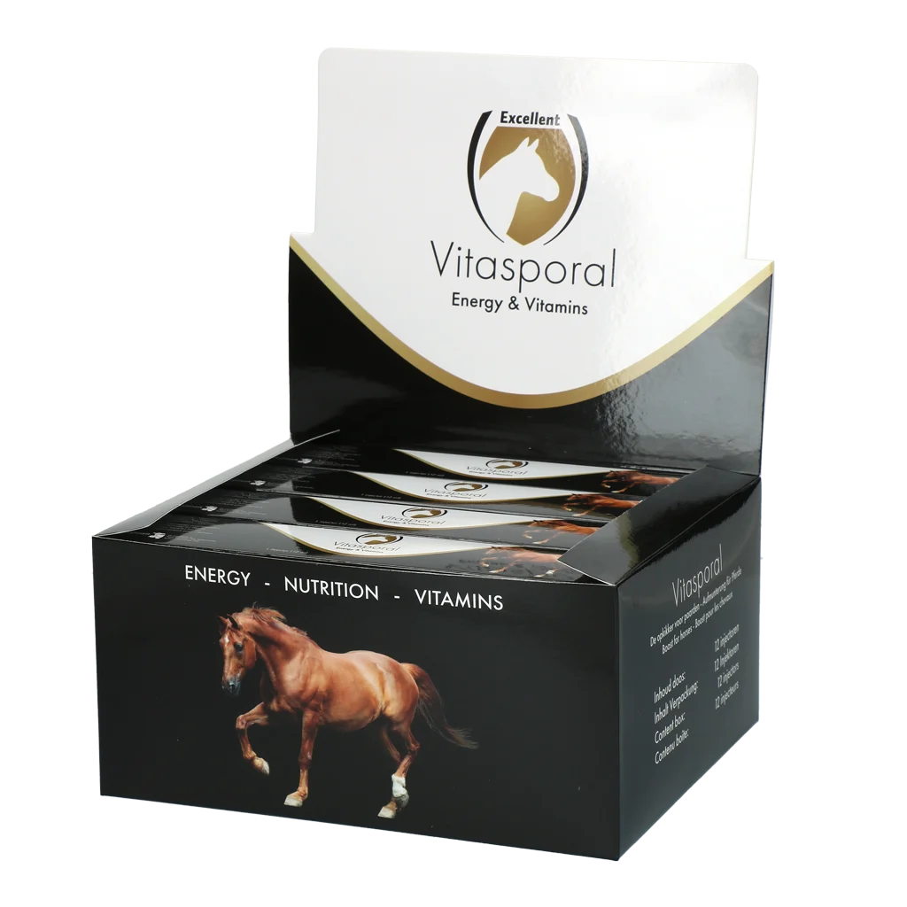 Complément énergétique pour chevaux avec vitamines A et D, 12 ml – Excellent Horse Vitasporal – Image 2