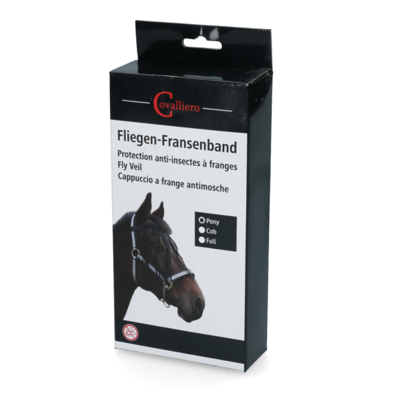 Frontal contre les mouches pour chevaux avec fermeture à scratch, taille Full Pony