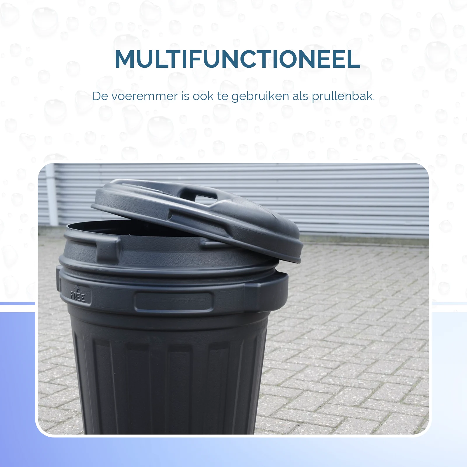 Conteneur pour aliments avec fermeture à vis, 70 l, noir – Image 5