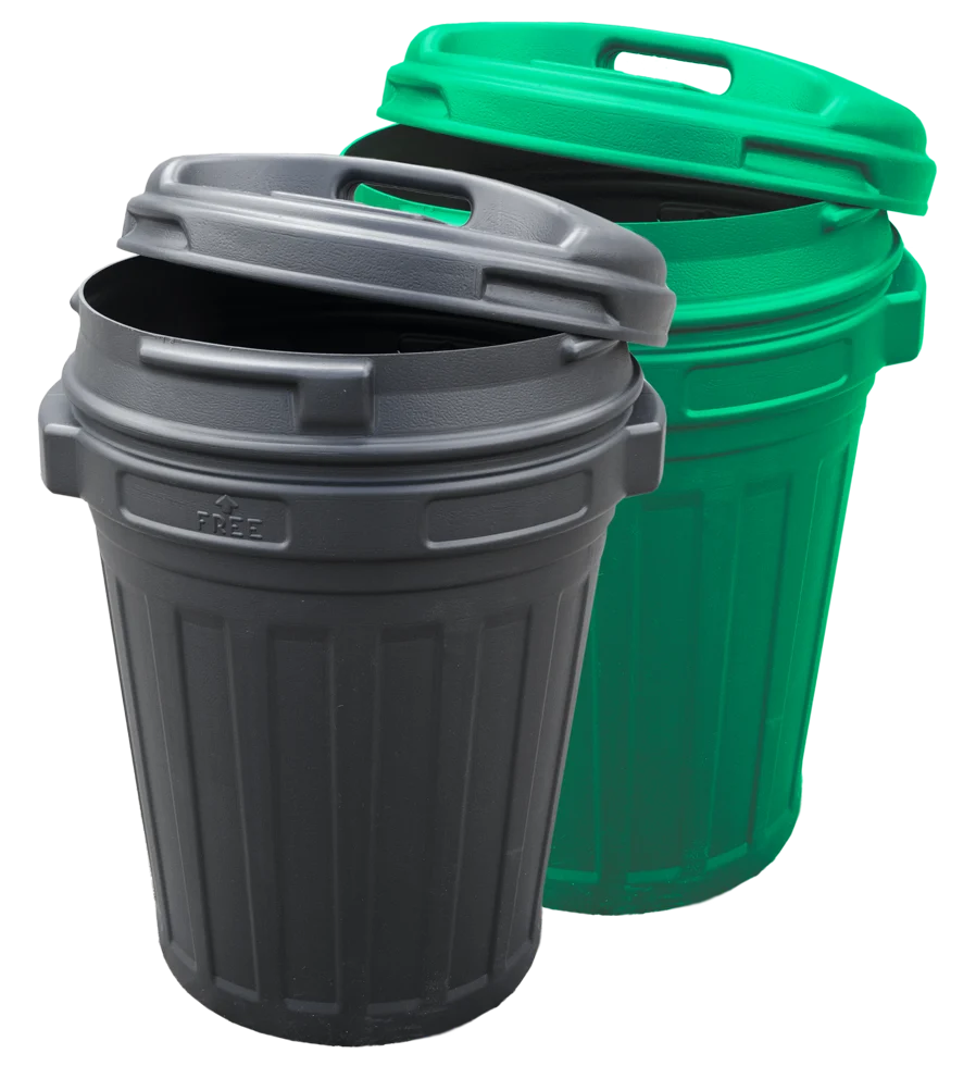 VOER00004_VOER00006GROEP.png Conteneur pour aliments avec fermeture à vis, 70 l, noir – Image 1