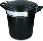 Conteneur à aliments avec couvercle et fermeture, 40 l – Vplast – Image 3