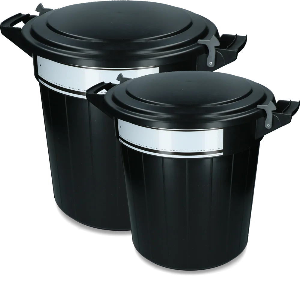 Conteneur à aliments avec couvercle et fermeture, 40 l – Vplast – Image 2
