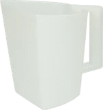Pelle à aliments en plastique avec graduation, 2 l, transparente – Vplast Plus