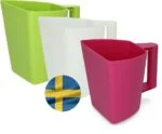 Pelle à aliments en plastique avec graduation, 2 l, transparente – Vplast Plus – Image 2