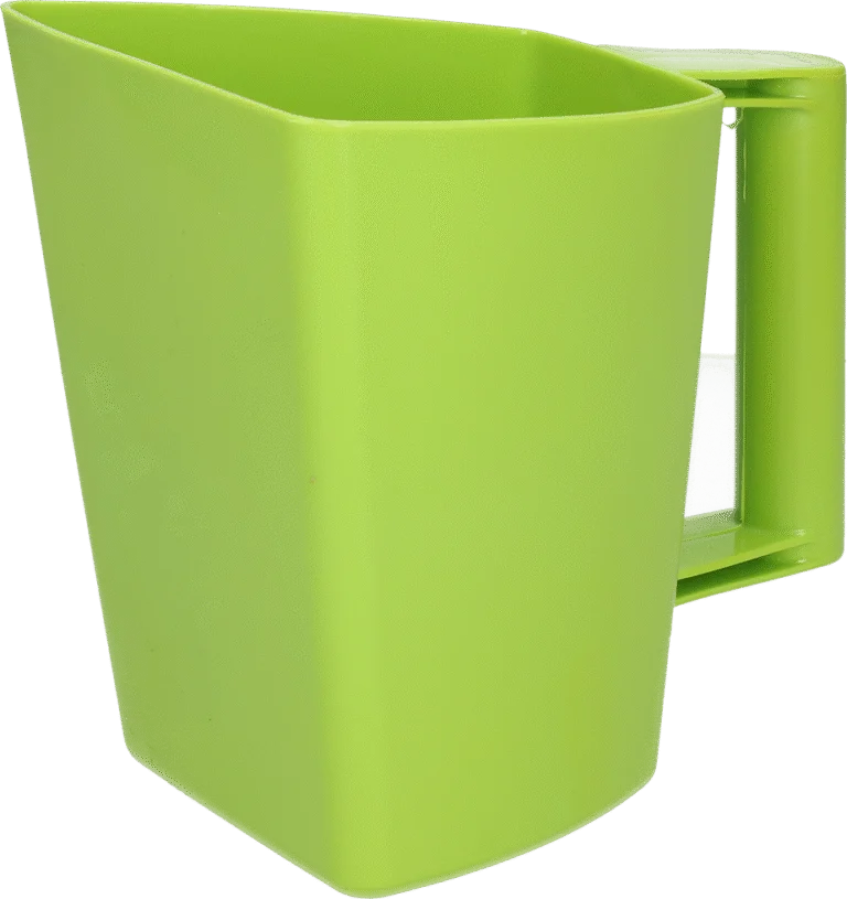 Pelle à aliments en plastique avec graduations, 2 l, verte – Vplast Plus