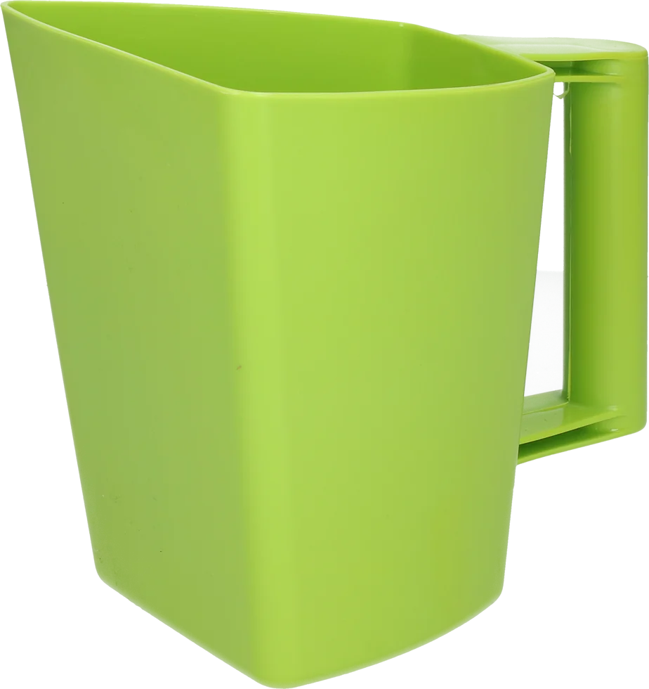 Pelle à aliments en plastique avec graduations, 2 l, verte – Vplast Plus – Image 1