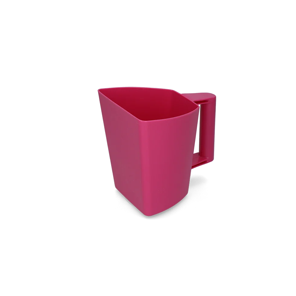 Pelle à aliments en plastique avec graduation, 2 l, rose – Vplast Plus – Image 1