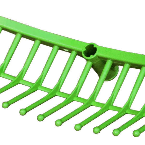 Râteau à aliments en plastique vert, diamètre du trou 26 mm