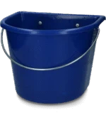 Mangeoire avec crochets de suspension et anse, 15 l, bleu foncé – Vplast