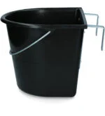 Mangeoire avec crochets de suspension et anse, 15 l, noire – Vplast