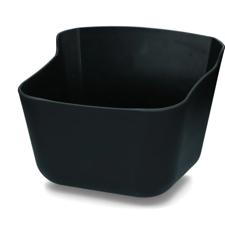 Mangeoire et abreuvoir en plastique noir, 15 l – Vplast