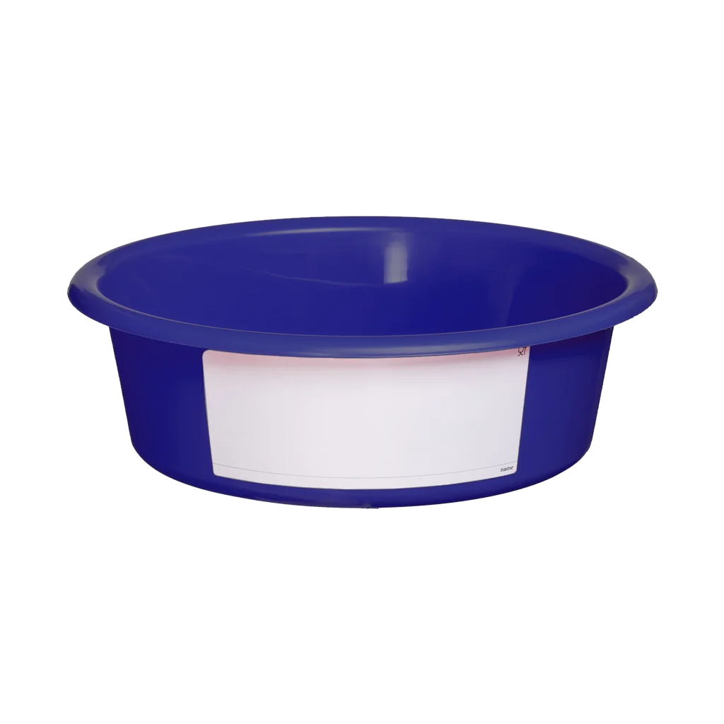 VOERB009BW.png Mangeoire pour chevaux, 6 l, bleue – Vplast – Image 1