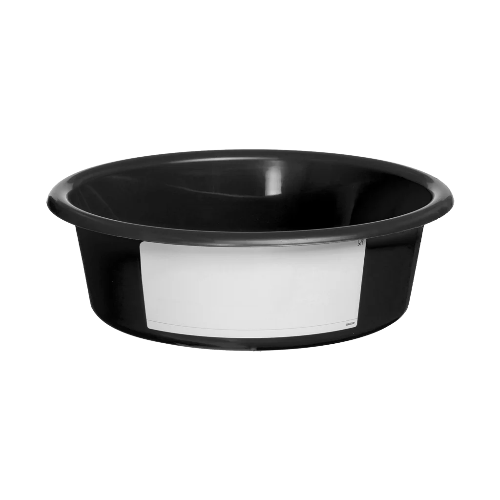 Mangeoire pour chevaux, 6 l, noire – Vplast – Image 1