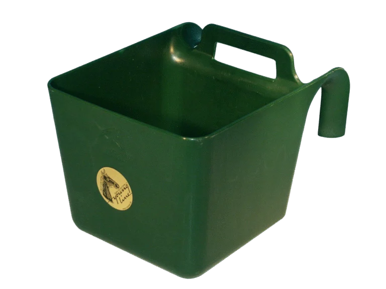 Mangeoire suspendue pour chevaux avec poignée, 11 l, verte – Ok-Plast