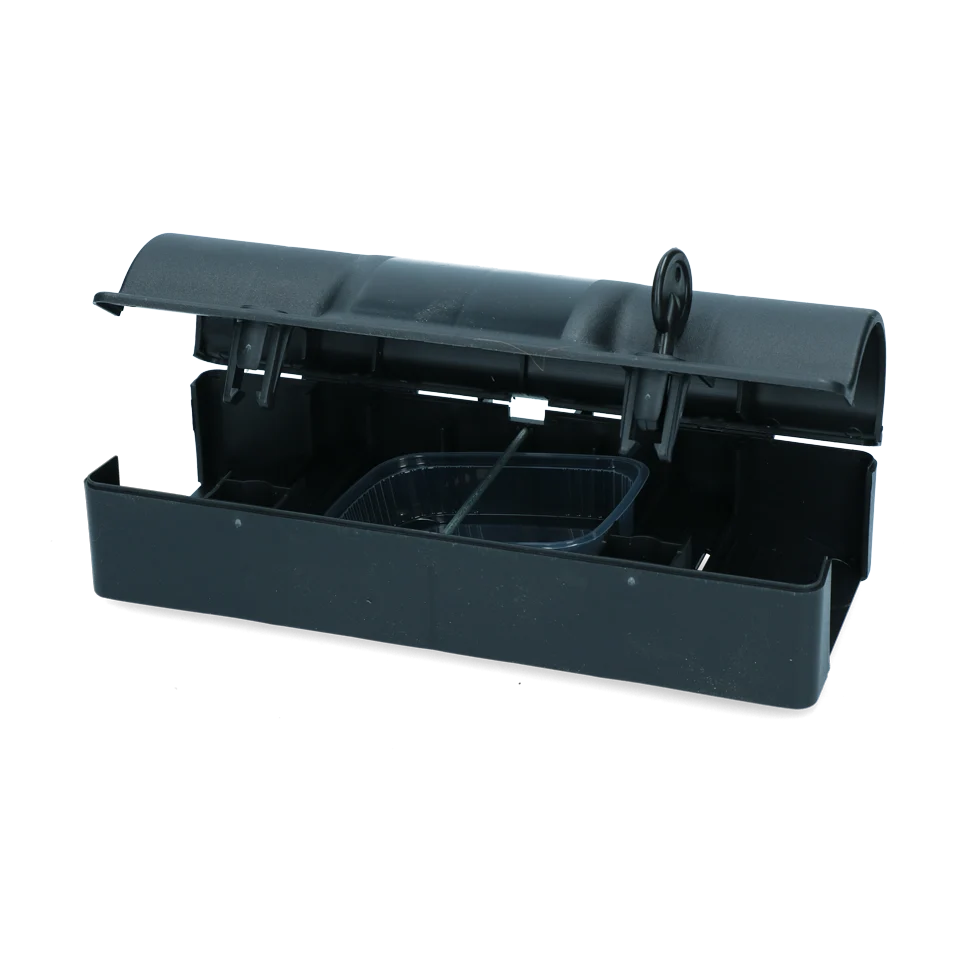 Boîte d’appâtage pour rats avec clé et double verrouillage, 25,5 x 11,2 x 8 cm – Hofman Pest Control Rat Tunnel – Image 1