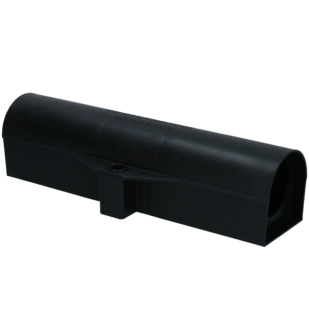 Boîte à appât pour souris en forme de tunnel pour 2 pièges avec clé, 30 x 10 x 8 cm – Image 1