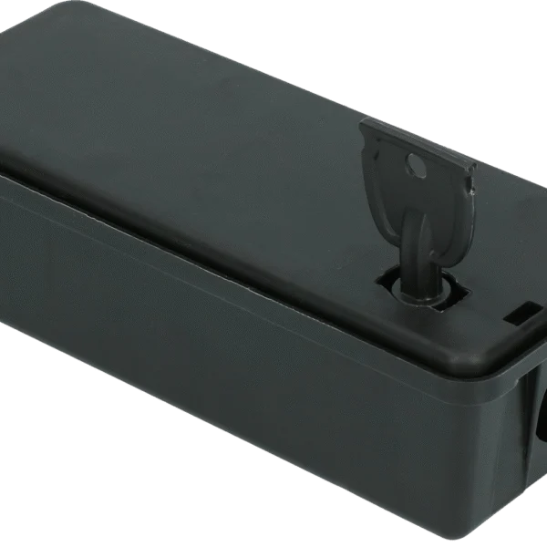 Boîte d’appâtage pour souris en forme de tunnel avec clé, 17,3 x 6,9 x 5,2 cm – Hofman Pest Control