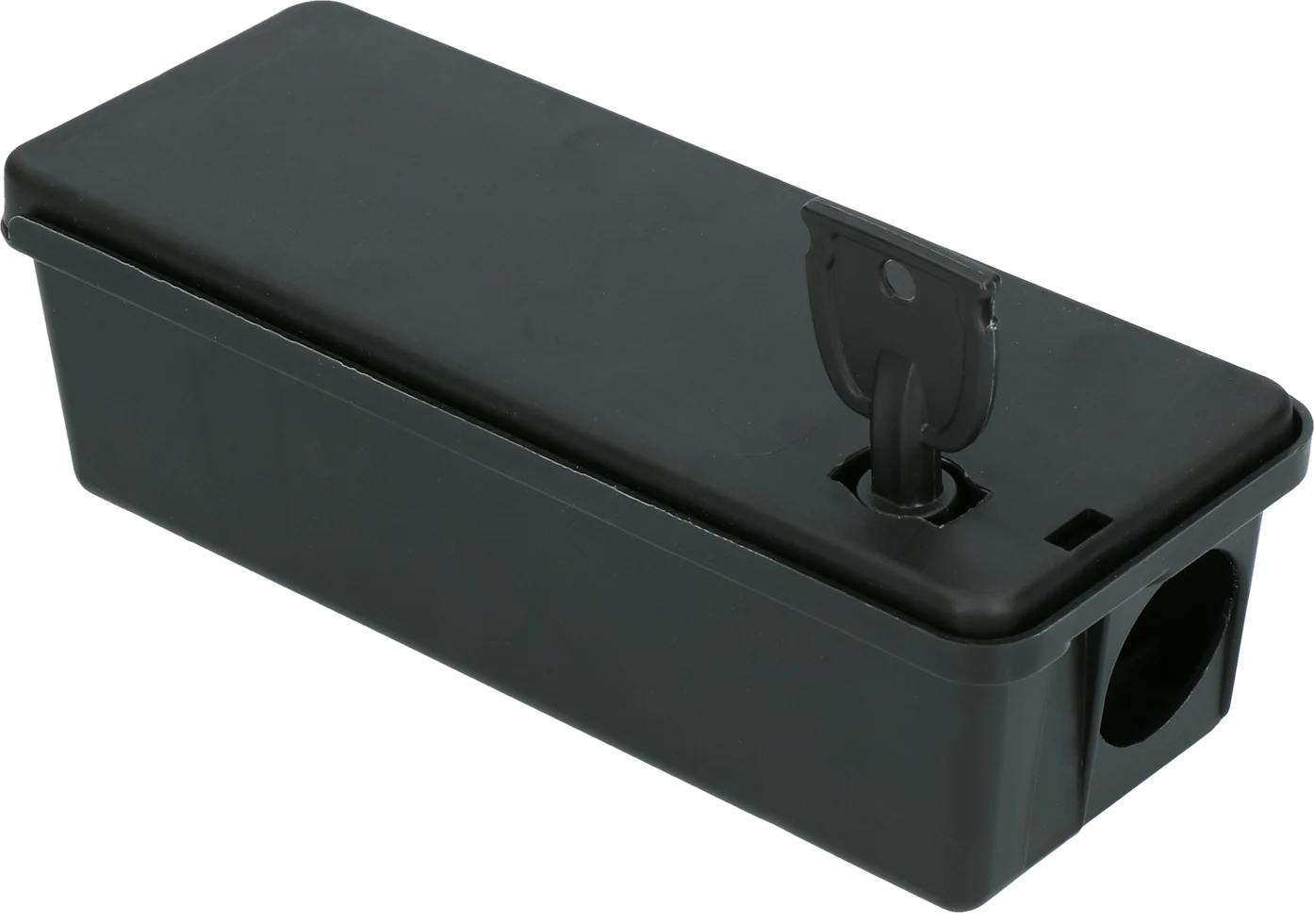 Boîte d’appâtage pour souris en forme de tunnel avec clé, 17,3 x 6,9 x 5,2 cm – Hofman Pest Control – Image 1