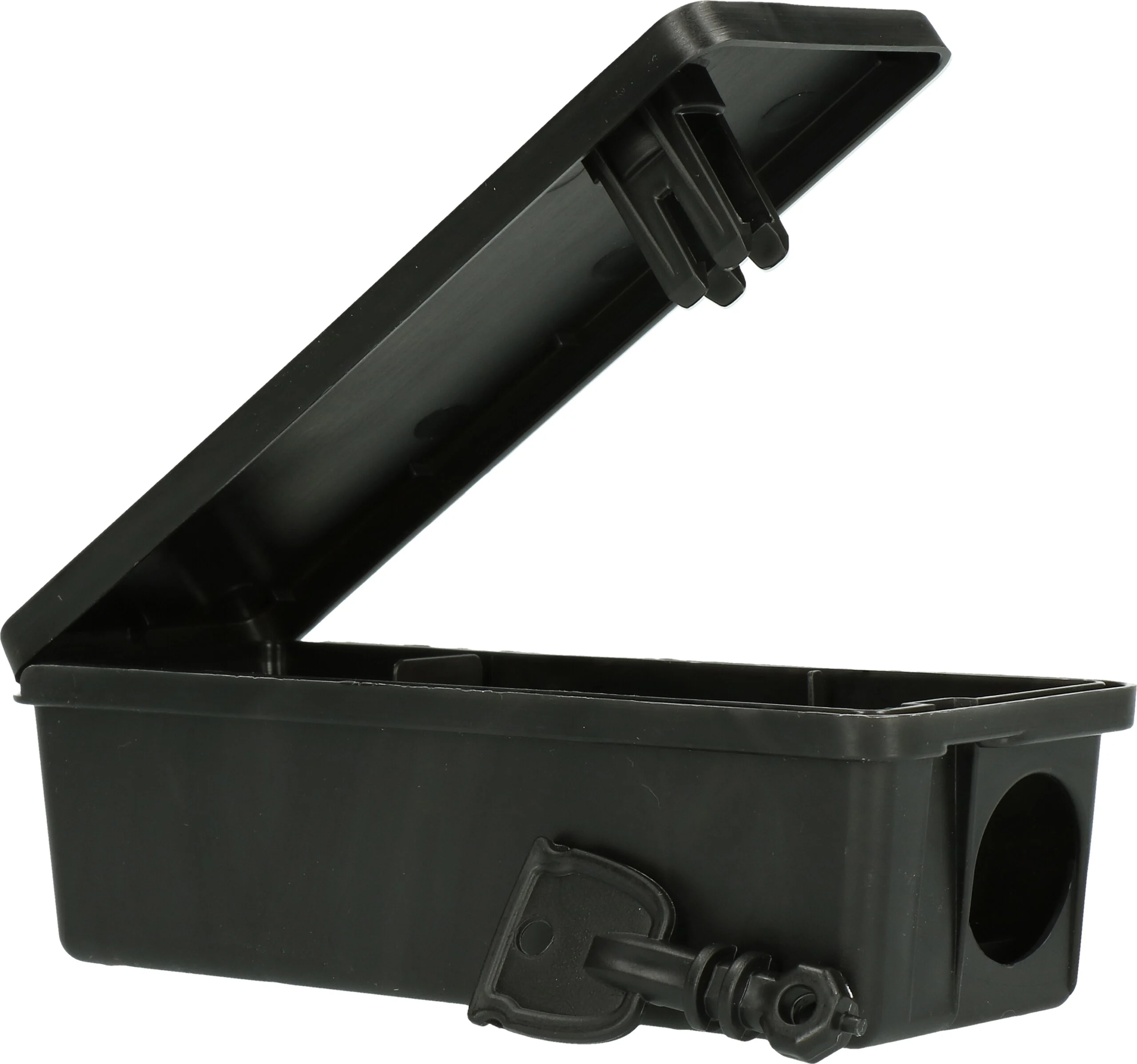 Boîte d’appâtage pour souris en forme de tunnel avec clé, 17,3 x 6,9 x 5,2 cm – Hofman Pest Control – Image 2