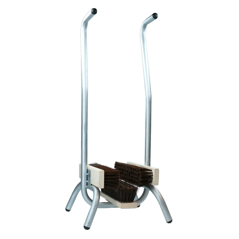 Décrottoir à chaussures de 83 cm avec appui main et 3 brosses