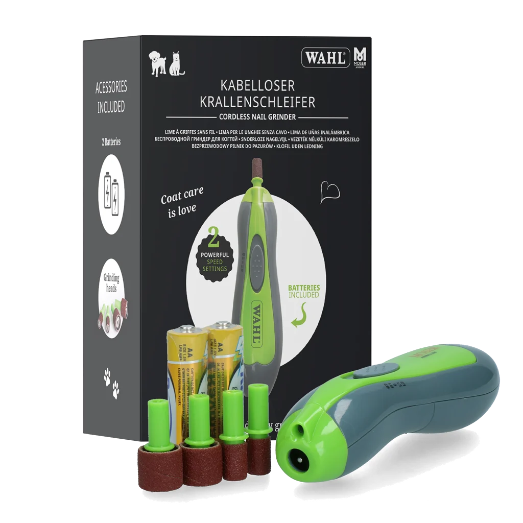 Lime à ongles sans fil pour chiens et chats avec 4 embouts – Wahl – Image 1