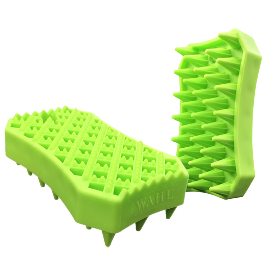 Brosse en caoutchouc pour chien, pour retirer les poils morts et masser – Wahl – Image 1