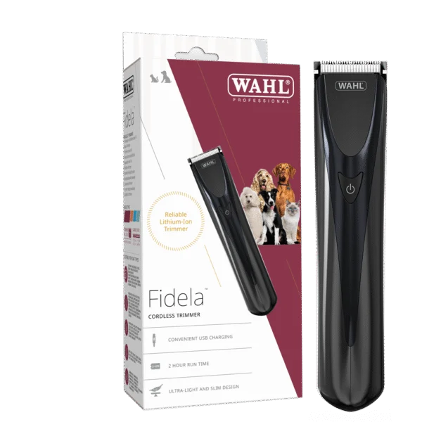 Tondeuse sans fil pour chien avec tête de coupe de 0,4 mm et 3 peignes adaptables – Wahl Fidela