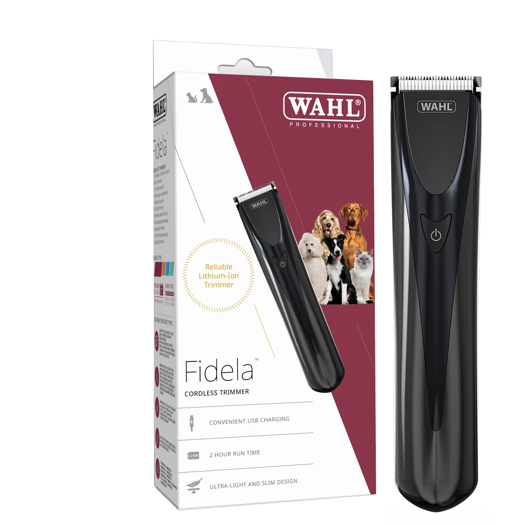 Tondeuse sans fil pour chien avec tête de coupe de 0,4 mm et 3 peignes adaptables – Wahl Fidela – Image 1