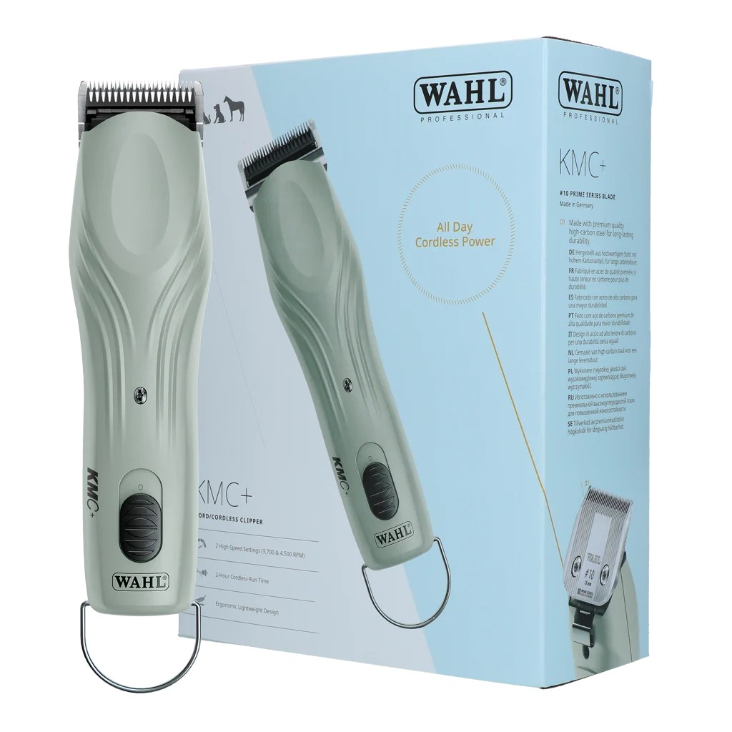 Tondeuse pour chevaux avec fil et batterie, 2 vitesses – Wahl KMC+ – Image 1