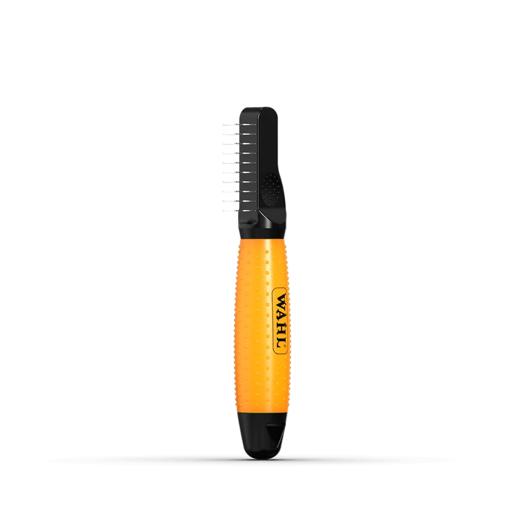 WAHL58446101.png Peigne démêloir pour chien à dents courbes en acier inoxydable – Wahl Dematter – Image 1