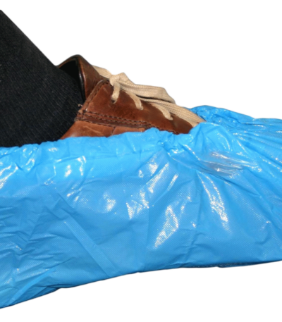 Surchaussures jetables bleues 36 x 15 cm, 50 paires