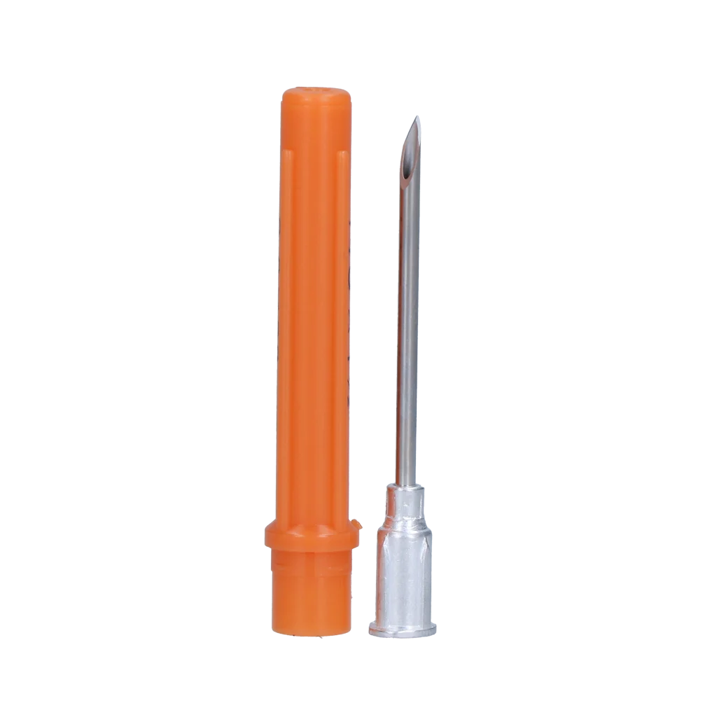 Aiguille à usage unique pour porcs et bovins, acier inoxydable, 14G x 1,5 inch – Image 1