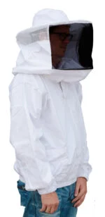 Veste d’apiculteur en coton avec chapeau et voile, taille L – Hofman Pest Control – Image 3
