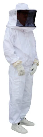 Veste d’apiculteur en coton avec chapeau et voile, taille L – Hofman Pest Control
