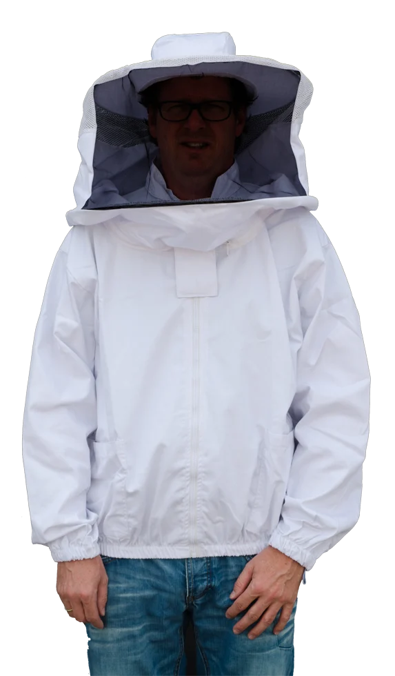 WESP04_WESP05_WESP06GROEP.png Veste d’apiculteur en coton avec chapeau et voile, taille XXL – Hofman Pest Control – Image 1