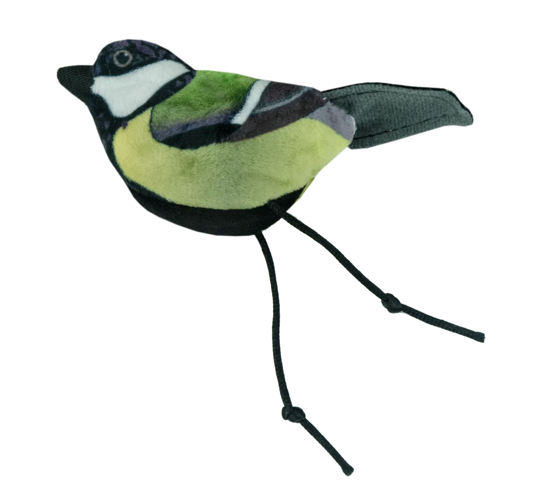 Jouet pour chat en forme d’oiseau, avec herbe à chat – Wild Life Collection Cat Koolmees – Image 2