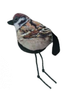 Oiseau jouet pour chat avec herbe à chat – Wild Life Collection Cat Moineau – Image 2