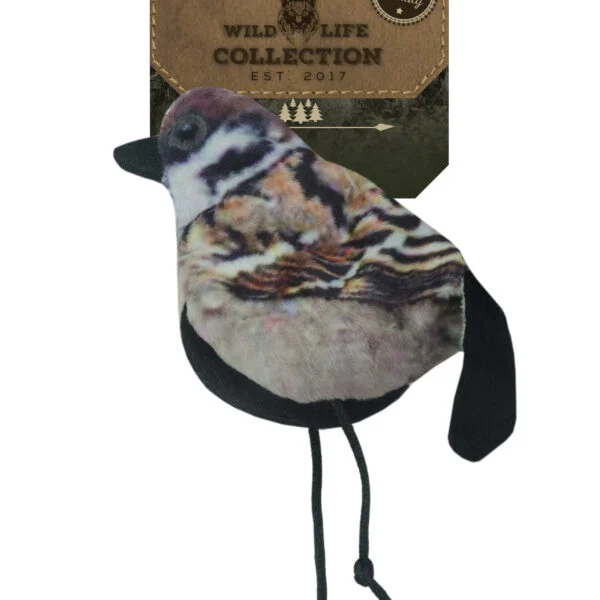 Oiseau jouet pour chat avec herbe à chat – Wild Life Collection Cat Moineau