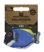 Poisson jouet pour chat avec herbe à chat – Wild Life Collection, poisson chirurgien bleu