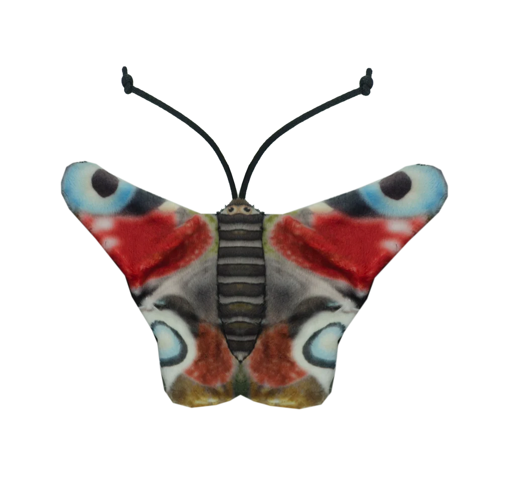 Papillon de jeu pour chat avec herbe à chat – Wild Life Collection Cat Paon-du-jour – Image 2