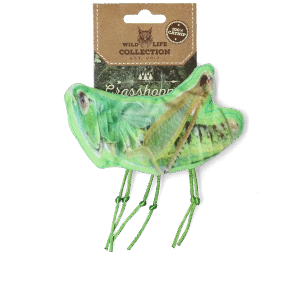 Jouet pour chat en forme de sauterelle à l’herbe à chat – Wild Life Collection Cat Sprinkhaan