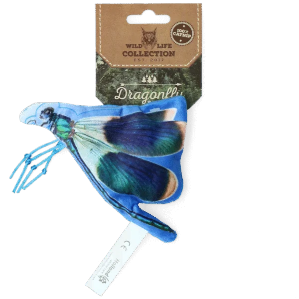 Jouet pour chat en forme de libellule avec herbe à chat – Wild Life Collection Cat Libellule
