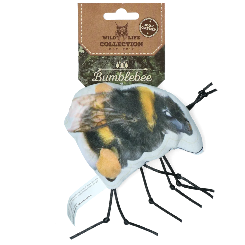 Jouet pour chat en forme de bourdon avec herbe à chat – Wild Life Collection Cat Bourdon – Image 1
