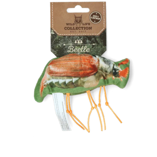Jouet pour chat en forme de hanneton avec herbe à chat – Wild Life Collection Cat Hanneton