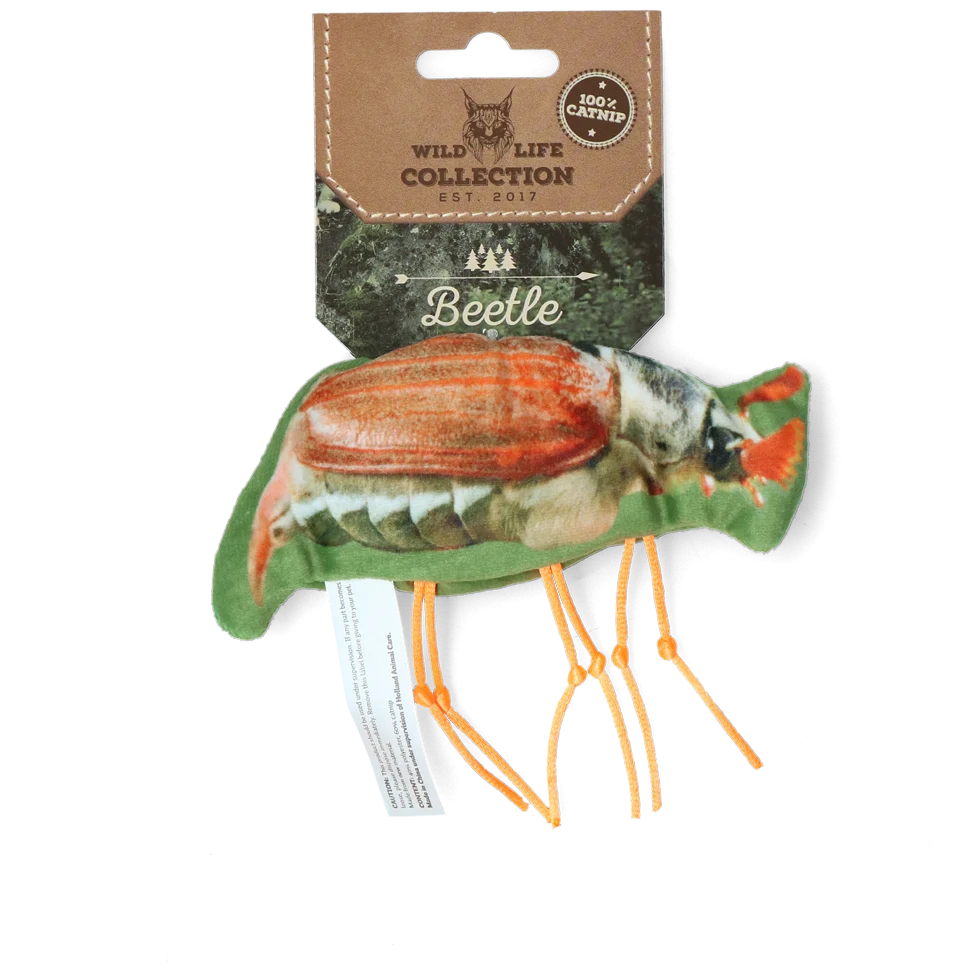 Jouet pour chat en forme de hanneton avec herbe à chat – Wild Life Collection Cat Hanneton – Image 1