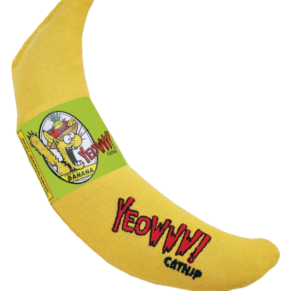 Banane jouet pour chat avec herbe à chat, 17,7 cm – Yeowww! Chicata Banana