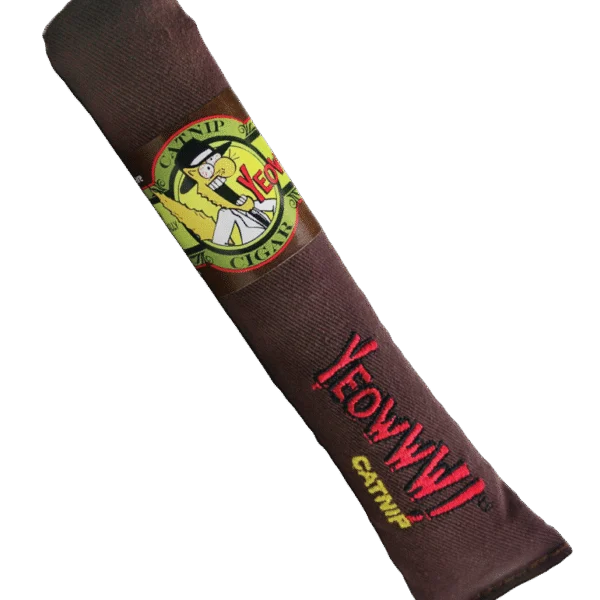 Cigare à l’herbe à chat pour chats, marron, 18 cm – Yeowww! Cigar