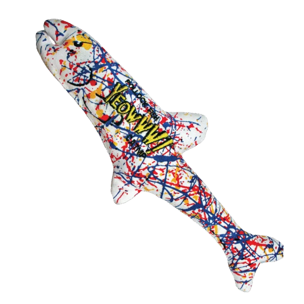 Jouet pour chat en forme de poisson avec herbe à chat, 18 cm – Yeowww! Pollock Fish