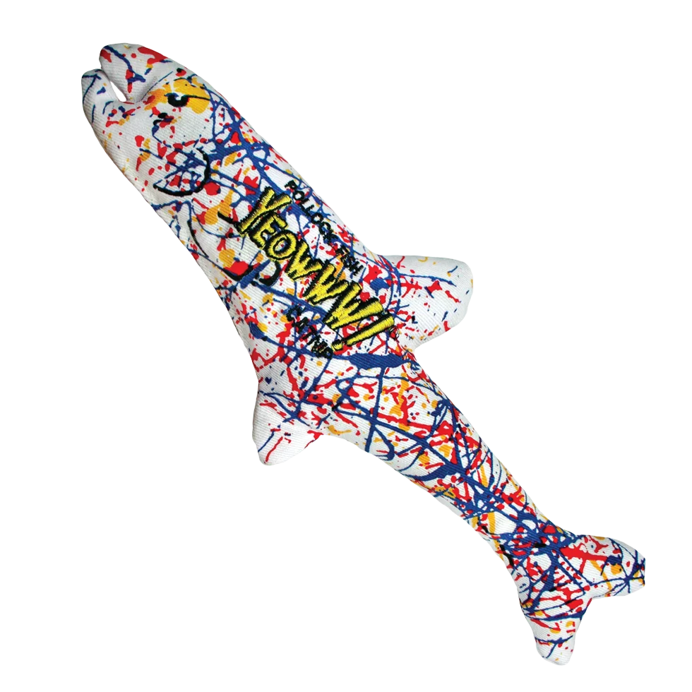 YEOW018.png Jouet pour chat en forme de poisson avec herbe à chat, 18 cm – Yeowww! Pollock Fish – Image 1