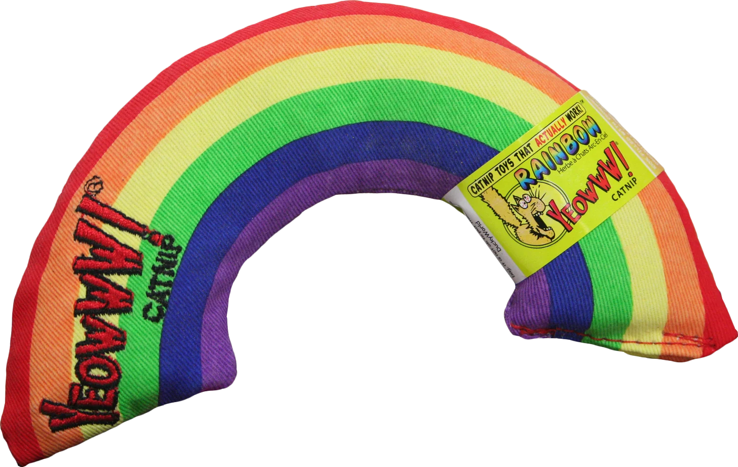 Jouet pour chat arc-en-ciel à la cataire, 17,7 cm – Yeowww! Rainbow – Image 1